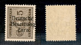 Occupazioni II Guerra Mondiale - Occupazione Tedesca - 1943 - Segnatasse - 5 Cent (1c) - Soprastampa A Destra - Gomma Or - Other & Unclassified
