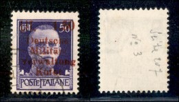 Occupazioni II Guerra Mondiale - Occupazione Tedesca - 1944 - 1,50 Lire Su 50 Cent (3b) Usato - Lettere Uguali (375) - Autres & Non Classés
