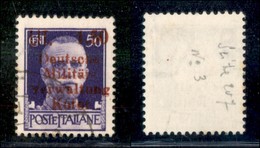 Occupazioni II Guerra Mondiale - Occupazione Tedesca - 1944 - 1,50 Lire Su 50 Cent (3b) Usato - Lettere Uguali (375) - Other & Unclassified