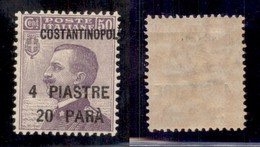 Uffici Postali All'Estero - Costantinopoli - 1923 - 4,20 Piastre Su 50 Cent (79 Varietà Daa) - Costantinopoli Obliquo -  - Altri & Non Classificati