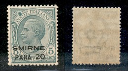 Uffici Postali All'Estero - Scutari D'Albania - 1922 - 20 Para Su 5 Cent (9) - Macchia Di Colore Su S Di Poste - Gomma I - Altri & Non Classificati