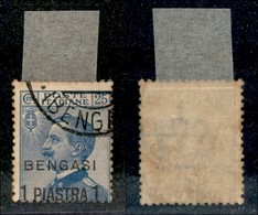 Uffici Postali All'Estero - Bengasi - 1 Piastra Su 25 Cent (2) Usati (275) - Altri & Non Classificati