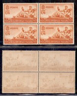 Colonie - Africa Orientale Italiana - 1938 - 1,75 Lire (14) In Quartina - Gomma Integra (200+) - Autres & Non Classés