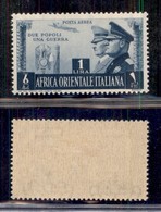 Colonie - Africa Orientale Italiana - 1941 - 1 Lira Fratellanza (20 - Aerea) - Gomma Originale (320) - Autres & Non Classés