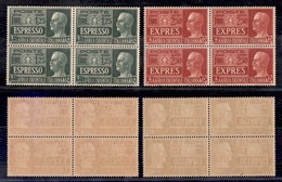 Colonie - Africa Orientale Italiana - 1938 - Espressi (1/2) - Serie Completa In Quartine - Gomma Integra (300+) - Autres & Non Classés