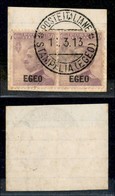 Colonie - Egeo - 1912 - 50 Cent Michetti (2) - Coppia Su Frammento Da Stampalia Del 11.3.13 - Other & Unclassified