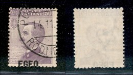 Colonie - Egeo - 1912 - 50 Cent (2da) Con Soprastampa In Basso (a Cavallo) - Non Quotato Usato - Sonstige & Ohne Zuordnung