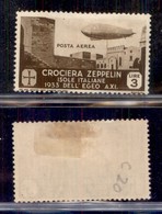 Colonie - Egeo - 1933 - 3 Lire Zeppelin (22 - Aerea) - Gomma Originale (180) - Other & Unclassified