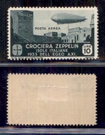 Colonie - Egeo - 1933 - 10 Lire Zeppelin (24 - Aerea) - Gomma Originale (180) - Other & Unclassified