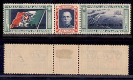 Colonie - Egeo - 1933 - Crociera Balbo - Trittico Da 50 Lire (29 - Aerea) - Gomma Originale (110) - Other & Unclassified