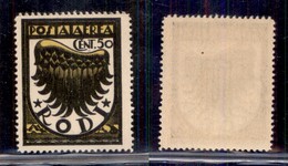 Colonie - Egeo - 1934 - 50 Cent Ala (30caa - Aerea) Con Filigrana Diritta + Filigrana Lettere (doppia Fila) - Gomma Inte - Other & Unclassified