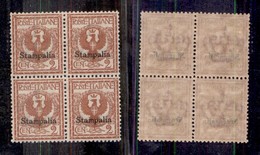 Colonie - Egeo - 1912 - 2 Cent Floreale (1) In Quartina - Gomma Integra - Ottima Centratura (240+) - Other & Unclassified
