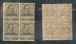 Colonie - Eritrea - 1903 - 45 Cent (26) Quartina - Gomma Integra - Other & Unclassified