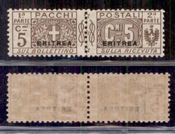 Colonie - Eritrea - 1916 - Pacchi Postali - 5 Cent (1) - Gomma Originale - Ottima Centratura (220) - Other & Unclassified