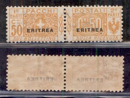 Colonie - Eritrea - 1916 - Pacchi Postali - 50 Cent (4) - Gomma Integra - Ben Centrato (220+) - Other & Unclassified
