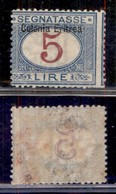 Colonie - Eritrea - 1903 - 5 Lire (10 - Segnatasse) - Gomma Originale (550) - Other & Unclassified