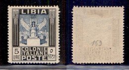 Colonie - Libia - 1940 - 5 Lire Pittorica (163) Dent. 14 - Gomma Originale (320) - Other & Unclassified