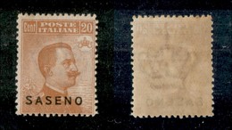 Colonie - Saseno - 1923 - 20 Cent Michetti (3) - Gomma Integra (200) - Other & Unclassified