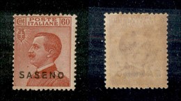 Colonie - Saseno - 1923 - 60 Cent Michetti (7) - Gomma Integra (200) - Other & Unclassified