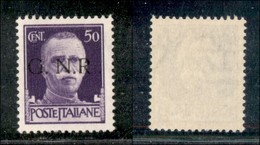 RSI - G.N.R. Brescia - 1943 - GNR Brescia - 50 Cent (477/I L) Con R Accostato A N - Gomma Integra (150) - Altri & Non Classificati