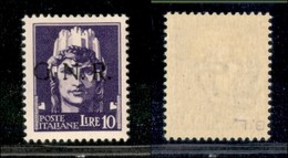 RSI - G.N.R. Verona - 1944 - GNR Verona - 10 Lire (486) - Gomma Originale - Ben Centrato (360+) - Andere & Zonder Classificatie