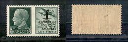 RSI - 1944 - Propaganda - 25 Cent Aviazione (27A) Con Soprastampa Sulla Vignetta - Gomma Integra (450) - Altri & Non Classificati