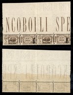 RSI - 1944 - Pacchi Postali - 5 Cent (36 + 36a) In Coppia Con Le Diverse Soprastampe (lunga + Corta) - Gomma Integra - Altri & Non Classificati