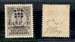 Emissioni Locali - Guidizzolo - 1945 - 1 Lira Su 10 Cent (1) - Gomma Integra - Oliva + Chiavarello (160) - Altri & Non Classificati