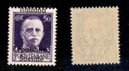 Emissioni Locali - Teramo - 1944 - 50 Cent (6d) Con Soprastampa Spostata (Italiana In Alto) - Gomma Integra (270) - Altri & Non Classificati