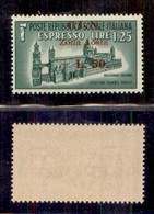 C.L.N. - Aosta - 1944 - 50 Lire Su 1,50 Espresso (8) - Gomma Integra (200) - Autres & Non Classés