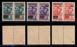 C.L.N. - Cuvio - Cuvio - 1945 - Eroi (1+4-2+5-3+6) - 3 Coppie (CLN+Municipio) - Serie Completa - Gomma Integra (12.000) - Other & Unclassified