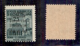C.L.N. - Imperia - 1945 - 25 Cent (4dc) Senza Punto Tra 4a E 45 - Gomma Integra (210) - Other & Unclassified