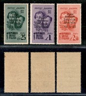 C.L.N. - Imperia - 1945 - Bandiera (13b/15b) - Serie Completa - Senza Trattino Dopo 24 - Gomma Integra (270) - Other & Unclassified