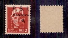 C.L.N. - Mantova - 1945 - 2 Lire + 6 (8e) Con Soprastampa In Alto A Destra - Gomma Integra (240) - Altri & Non Classificati