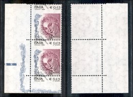 Repubblica - Posta Ordinaria - 2004 - 0,45 Euro (2726 - Specializzato 2370Eb) - Coppia Verticale Bordo Foglio (fine Dell - Andere & Zonder Classificatie