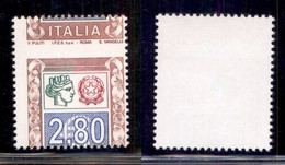 Repubblica - Posta Ordinaria - 2004 - 2,80 € (2739 Varietà) Con Dentellatura Orizzontale Spostata (Italia In Alto) - Gom - Sonstige & Ohne Zuordnung