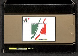 Repubblica - Lamine D'Argento - 2011 - Lamina D'Argento - Foglietto Unità D'Italia (2) Nella Confezione Originale - Autres & Non Classés