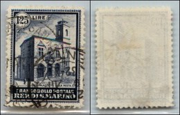San Marino - Posta Ordinaria - 1932 - 1,25 Lire Palazzetto (161) Usato - Ben Centrato (250) - Other & Unclassified