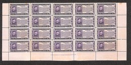 San Marino - Posta Ordinaria - 1932 - 20 Cent Garibaldi (169) - Blocco Angolare Di 20 (fine Foglio Con Scritte Marginali - Other & Unclassified