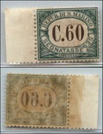 San Marino - Segnatasse - 1897 - Segnatasse - 60 Cent (5) Bordo Foglio - Gomma Integra (175) - Other & Unclassified