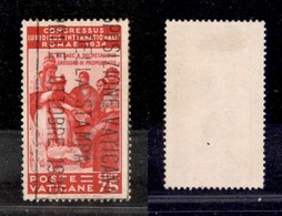 Vaticano - Posta Ordinaria - 1935 - 75 Cent Congresso Giuridico (44) - Usato (85) - Andere & Zonder Classificatie