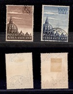 Vaticano - Posta Aerea - 1953 - Aerea - Cupola Di S. Pietro (22/23) - Serie Completa Di 2 Valori - Usati (35) - Andere & Zonder Classificatie