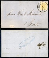 AUSTRIA - 1850 - 1 Kreuzer Giallo Cadmio - Lettera Da Vienna A Gratz - Andere & Zonder Classificatie