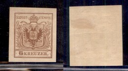 AUSTRIA - 1850- Ristampe - 6 Kreuzer (4) - Gomma Originale - Andere & Zonder Classificatie