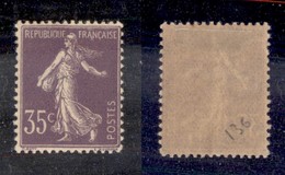 FRANCIA - 1906 – 35 Cent (136) – Gomma Originale - Other & Unclassified