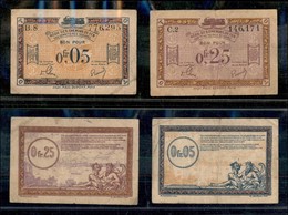 FRANCIA - 1923 - Billets De Necessitè - Occupazione Franco-Belga Della Renania 0,5 + 0,25 Franchi - Circolati - Other & Unclassified