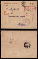 GERMANIA - Raccomandata Da Amburgo A Venezia Del 25.8.1923 – Periodo Dell'inflazione Con Tassa Pagata In Denaro - Other & Unclassified