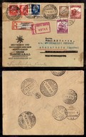 GERMANIA - 1935 – Raccomandata Da Francoforte A Trieste E Qui Rispedita Come Raccomandata Per Alessandria D'Egitto - Other & Unclassified