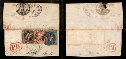 PORTOGALLO - 1866 – Tricolore Su Frammento Di Lettera Per Lisbona - Autres & Non Classés