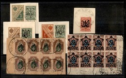 RUSSIA - 1918/1923 – Cartoncino Con Sei Pezzi Diversi – Da Esaminare - Other & Unclassified